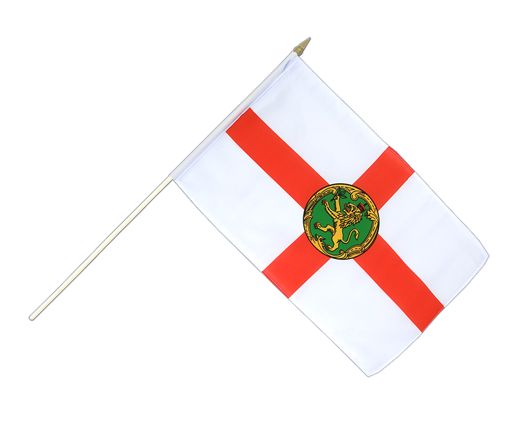 Alderney Stockflagge 30 x 45 cm