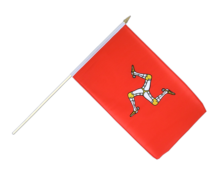 Isle of Man Stockflagge 30 x 45 cm
