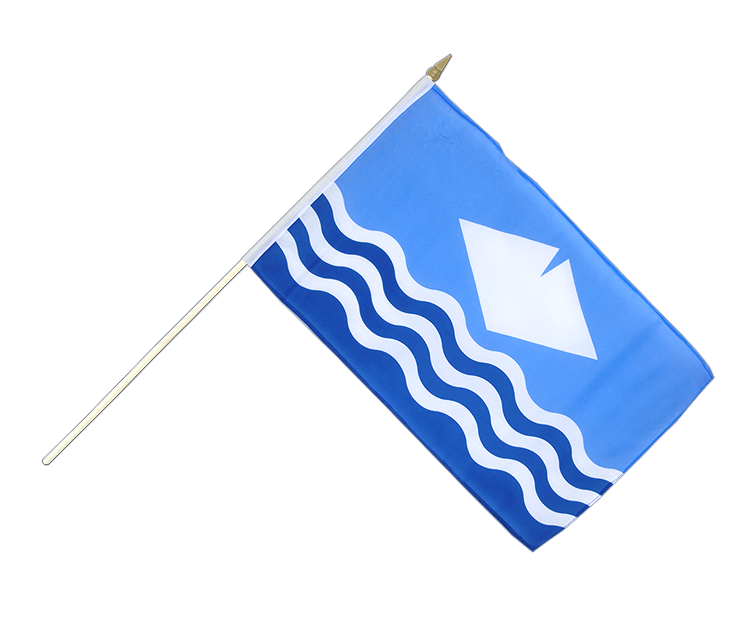 Isle of Wight Stockflagge 30 x 45 cm