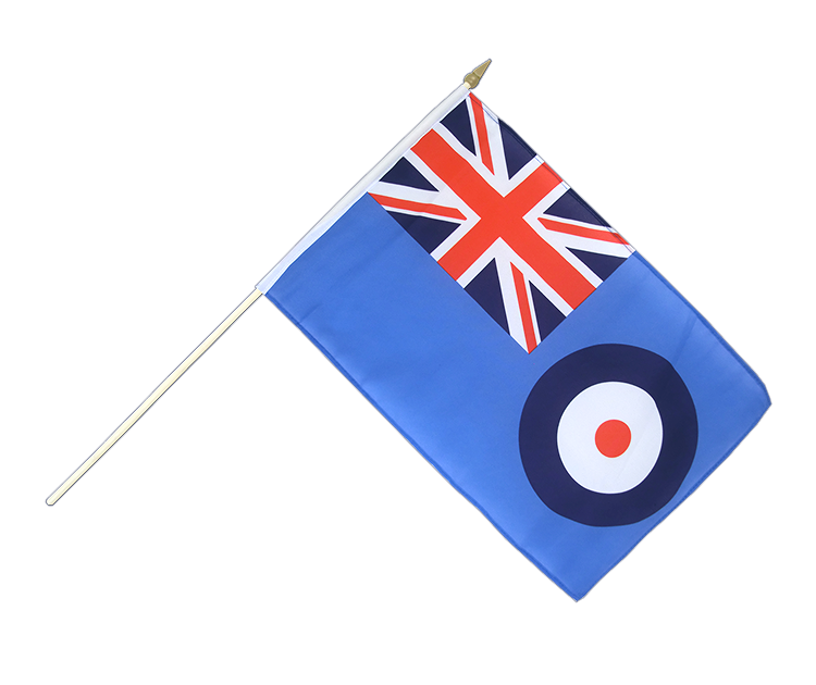 Hand Waving Flag Royal Airforce - 12x18" (30 x 45 cm)
