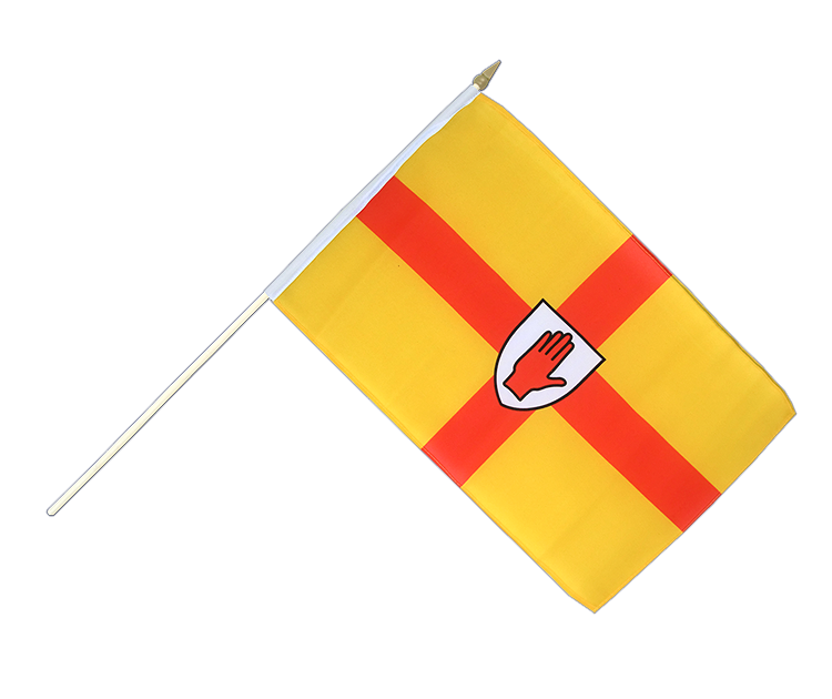 Ulster - Hand Waving Flag 12x18"