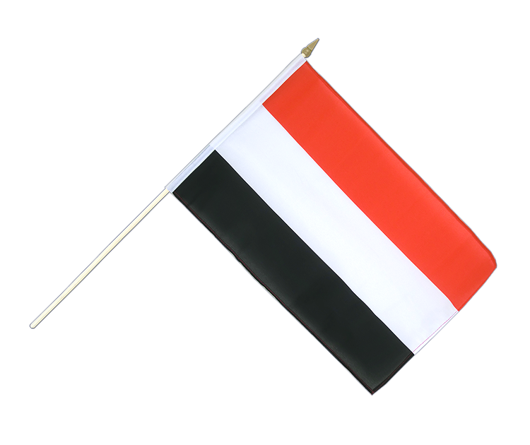 Hand Waving Flag Yemen - 12x18" (30 x 45 cm)