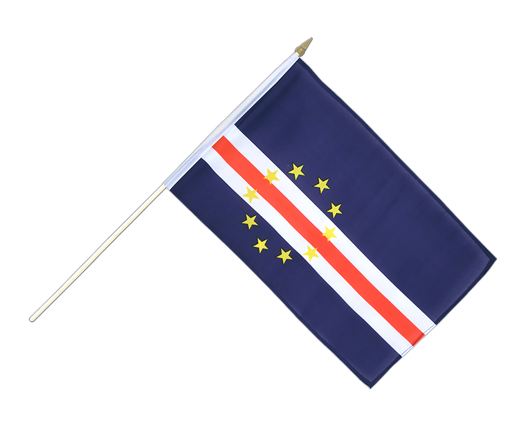 Cape Verde - Hand Waving Flag 12x18"