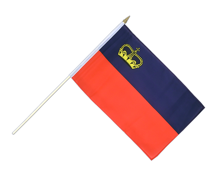 Liechtenstein Stockflagge 30 x 45 cm