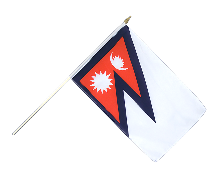 Nepal Stockflagge 30 x 45 cm