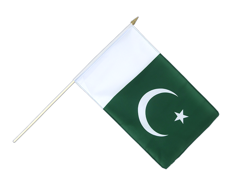 Pakistan Stockflagge 30 x 45 cm