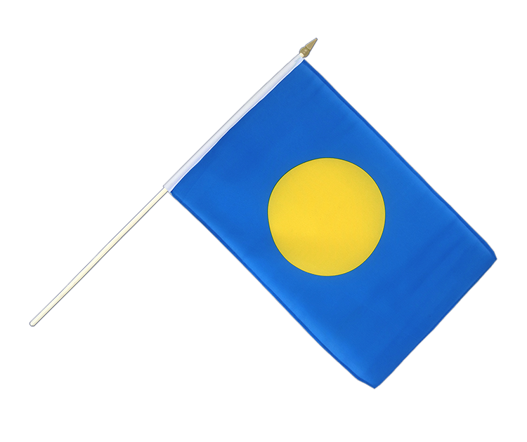 Palau - Stockflagge 30 x 45 cm