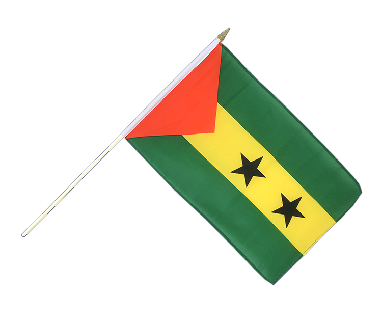 Sao Tome and Principe - Hand Waving Flag 12x18"