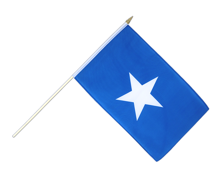 Somalie - Drapeau sur hampe 30 x 45 cm