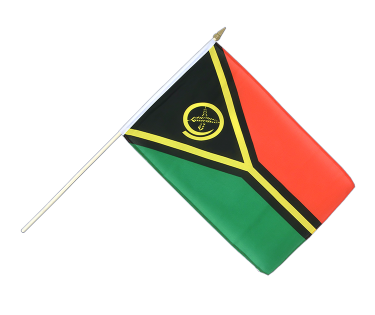 Vanuatu - Stockflagge 30 x 45 cm
