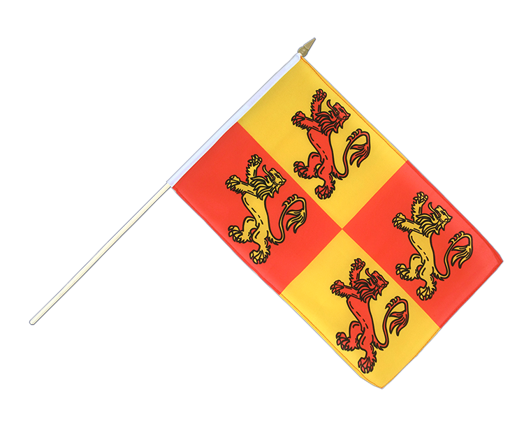 Wales Royal Owain Glyndwr - Stockflagge 30 x 45 cm
