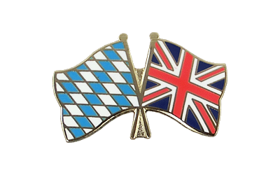 Bayern + Großbritannien - Freundschaftspin