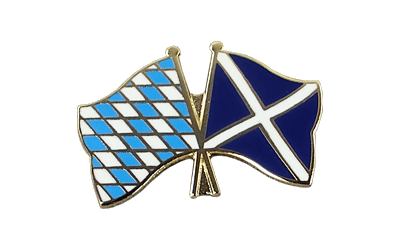 Bayern + Schottland navy - Freundschaftspin