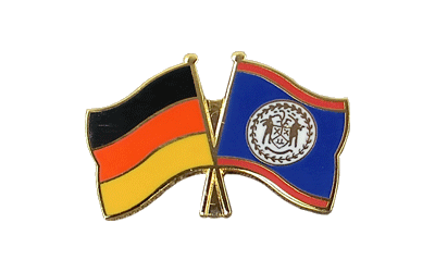 Deutschland + Belize - Freundschaftspin