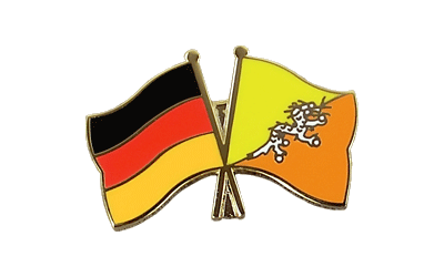 Deutschland + Bhutan - Freundschaftspin