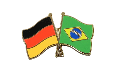 Deutschland + Brasilien - Freundschaftspin