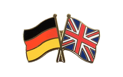 Deutschland + Großbritannien - Freundschaftspin