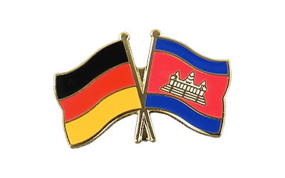 Deutschland + Kambodscha - Freundschaftspin