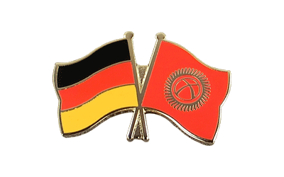 Deutschland + Kirgisistan - Freundschaftspin
