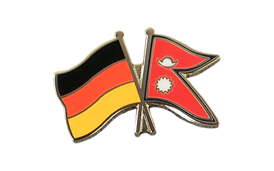 Deutschland + Nepal - Freundschaftspin