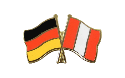 Deutschland + Peru ohne Wappen - Freundschaftspin