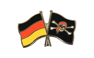 Deutschland + Pirat Kopftuch - Freundschaftspin
