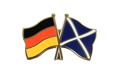 Deutschland + Schottland navy - Freundschaftspin