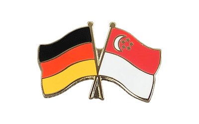 Deutschland + Singapur - Freundschaftspin