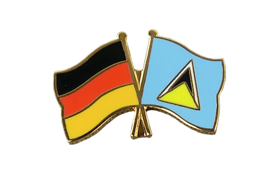 Deutschland + St. Lucia - Freundschaftspin