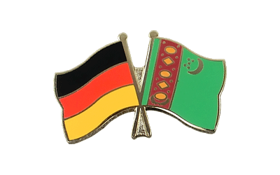 Deutschland + Turkmenistan - Freundschaftspin