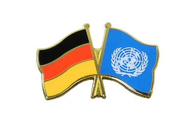 Deutschland + UNO - Freundschaftspin