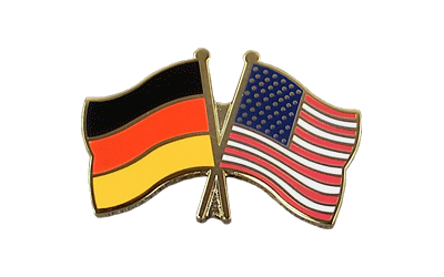 Deutschland + USA - Freundschaftspin