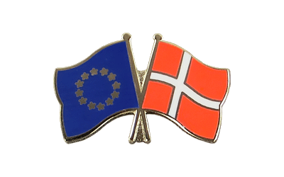 EU + Dänemark - Freundschaftspin