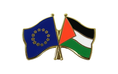 EU + Palästina - Freundschaftspin