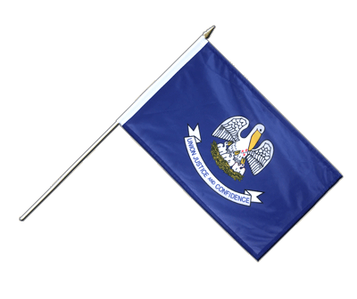 Hand Waving Flag Louisiana - 12x18" (30 x 45 cm)