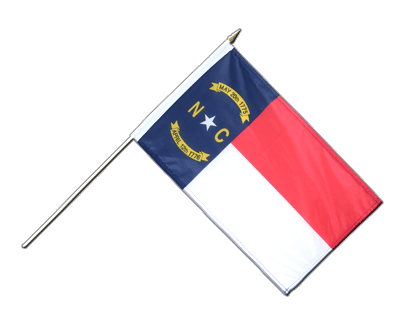 North Carolina - Hand Waving Flag 12x18"