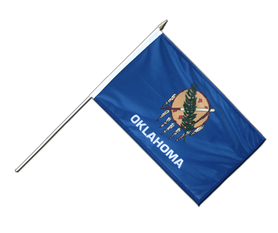 Oklahoma - Drapeau sur hampe 30 x 45 cm