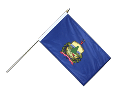 Vermont - Hand Waving Flag 12x18"