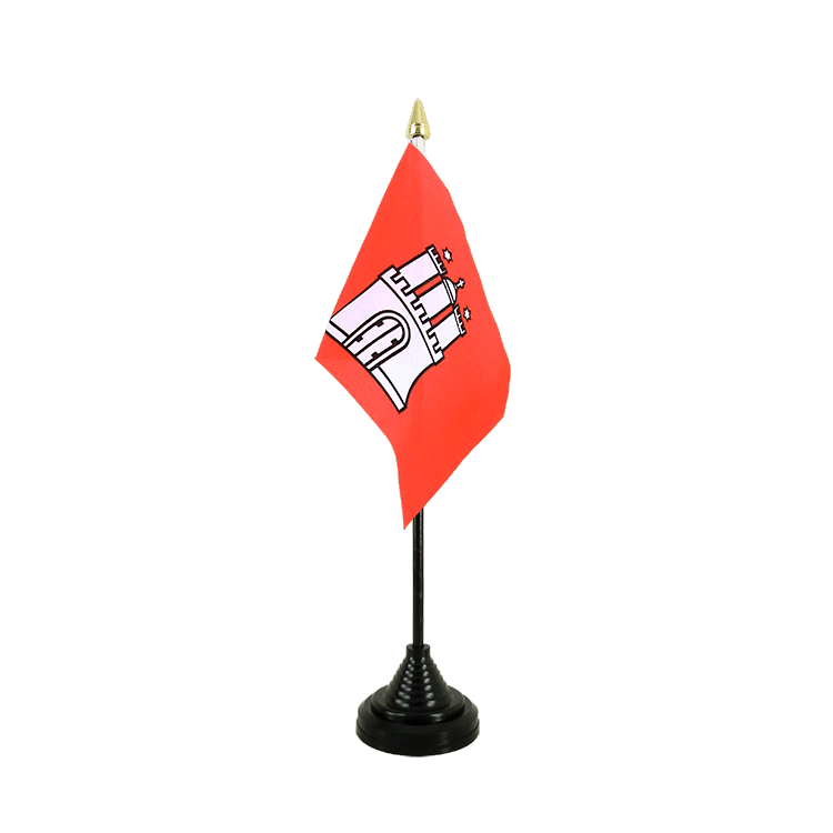 Hamburg Tischflagge 10 x 15 cm