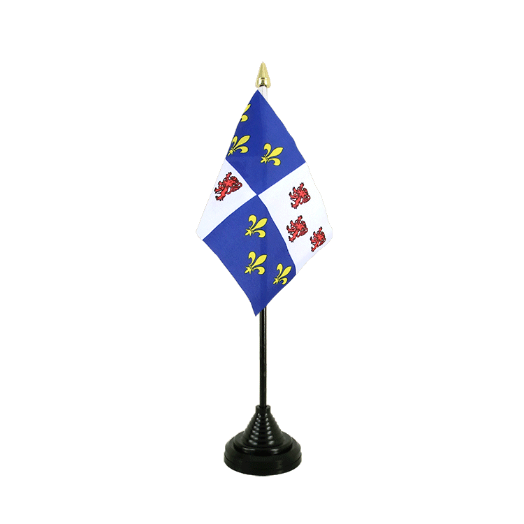 Mini drapeau Picardie de table 10 x 15 cm