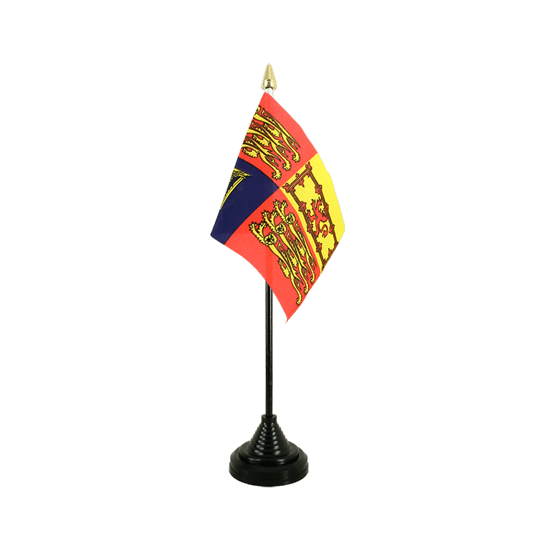 Mini drapeau Royal Standard du Royaume-Uni de table 10 x 15 cm
