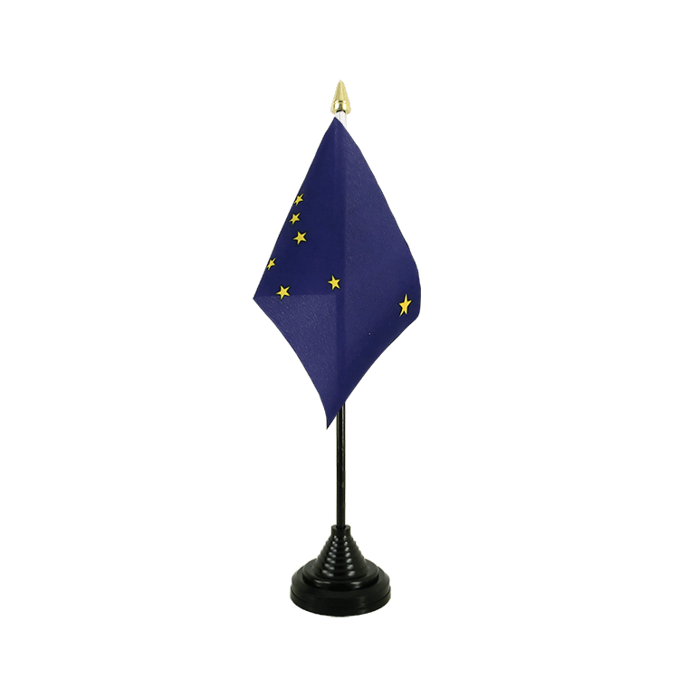 Mini drapeau Alaska de table 10 x 15 cm