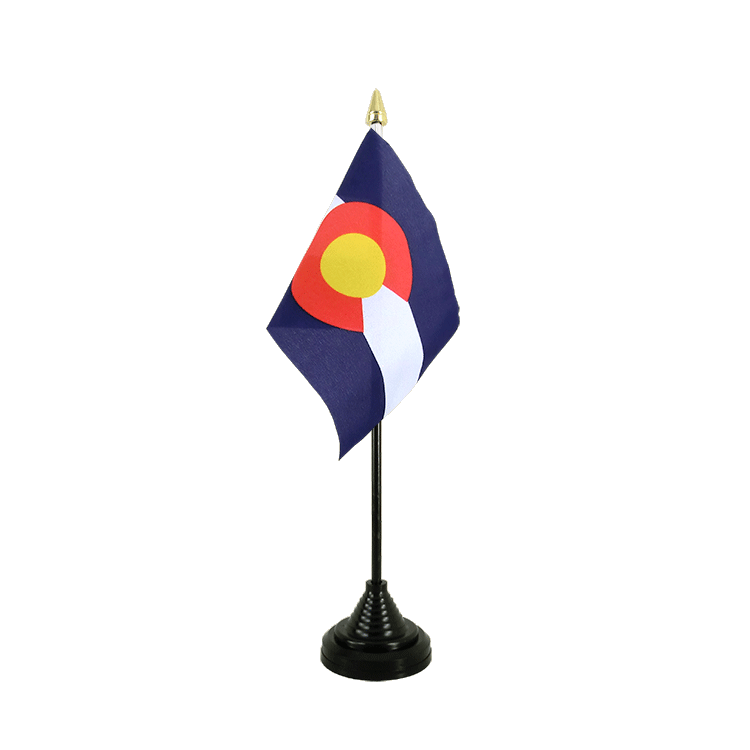 Mini drapeau Colorado de table 10 x 15 cm
