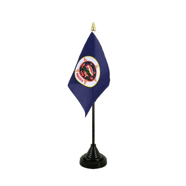 Mini drapeau Minnesota de table 10 x 15 cm