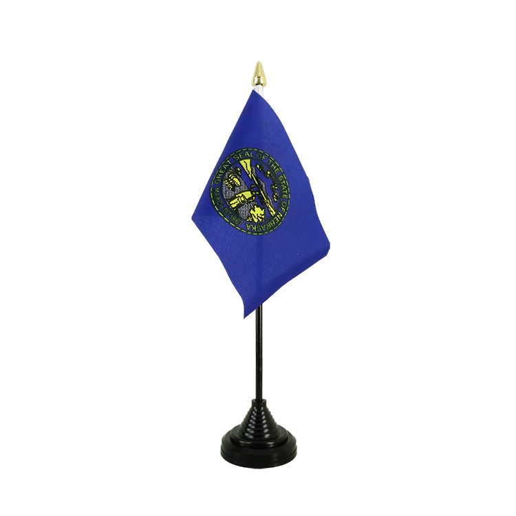 Mini drapeau Nebraska de table 10 x 15 cm