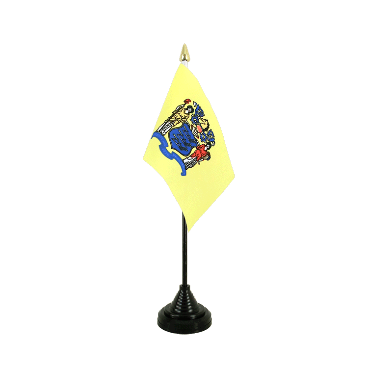 New Jersey - Tischflagge 10 x 15 cm