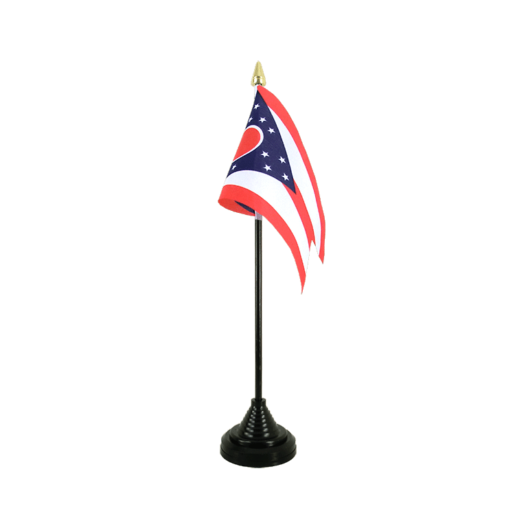 Ohio Tischflagge 10 x 15 cm