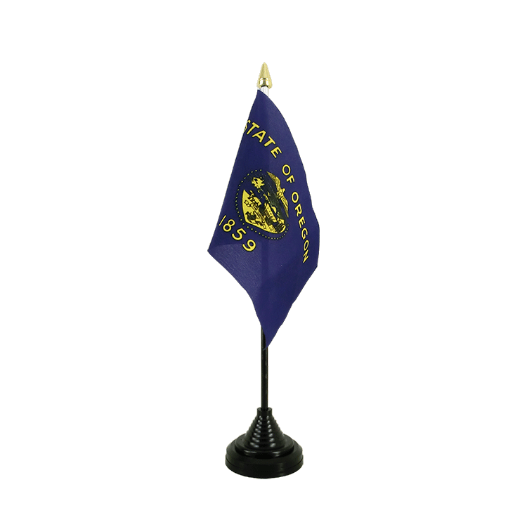 Mini drapeau Oregon de table 10 x 15 cm