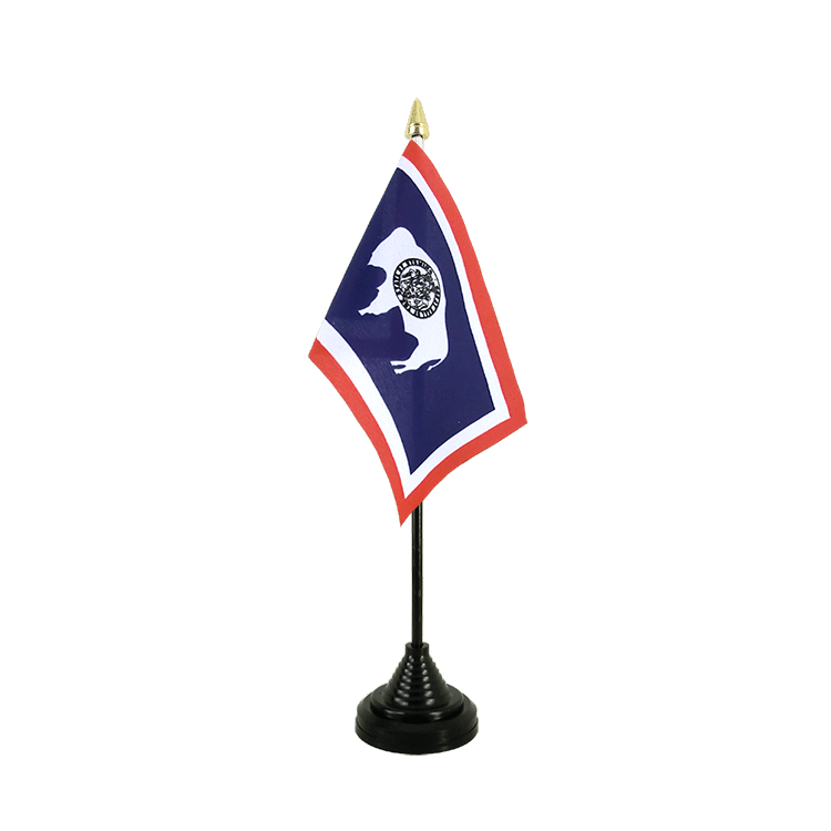 Wyoming - Tischflagge 10 x 15 cm