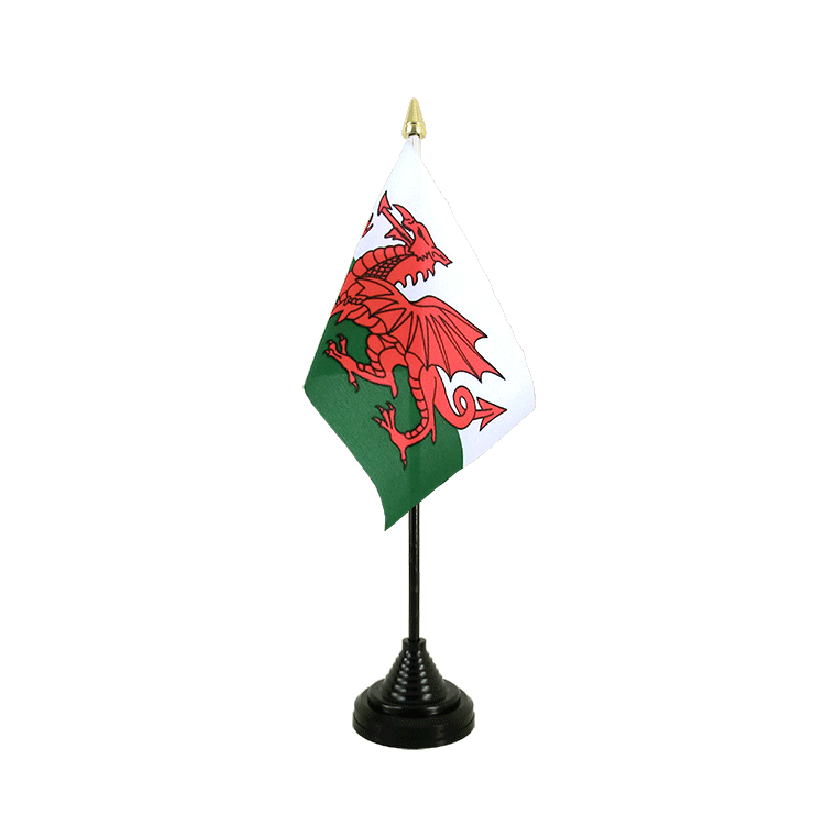 Pays de Galles Mini drapeau de table 10 x 15 cm